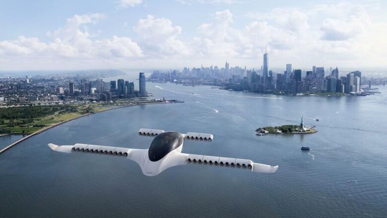 Lilium Flugtaxi als Studie über New York