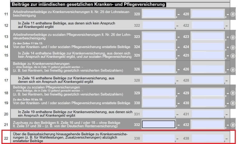 Private Krankenzusatzversicherung von der Steuer absetzen