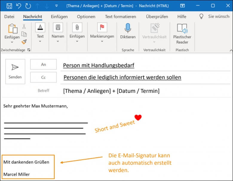 Wie schreibt man eine Email: Tipps